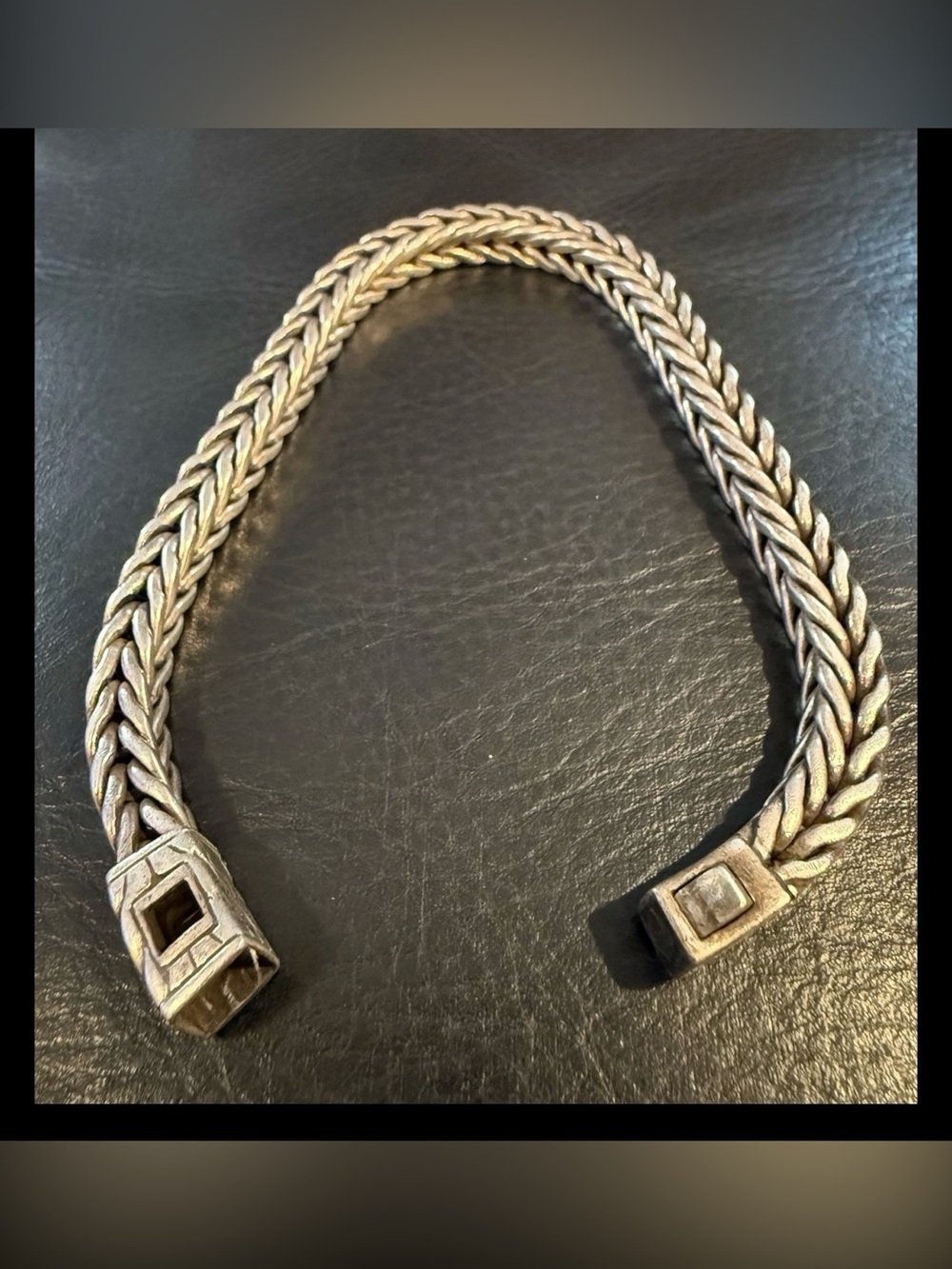 John Hardy Sterling Silver 925 Classic Wheat Chain Bracelet 8.75” 55.5g